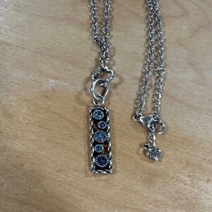 Brighton Silver Necklace with Blue Details